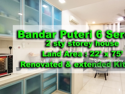 Bandar Puteri 6 Serena 2 Storey house, Renovated & extended Kitchen