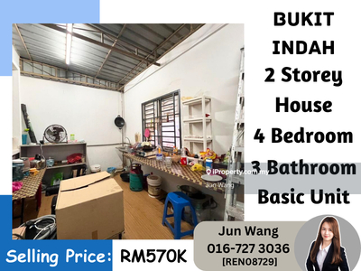 Bukit Indah, 2 Storey Terrace House, 4 Bedroom 3 Bathroom, Basic Unit