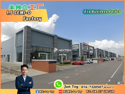 Eco Business Park 3 70x170 Semi D Factory For Sale!!Pasir Gudang,Masai,Senai,Kulai,Desa Cermerlang,Mount Austin,Johor Bahru