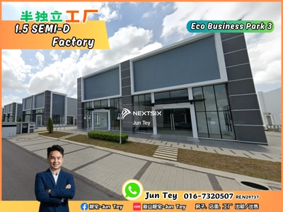Eco Business Park 3 Two Adjoining Unit 140x170 Semi D Factory For Sale!!Pasir Gudang,Masai,Senai,Kulai,Desa Cermerlang,Mount Austin,Johor Bahru