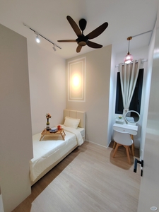 Now Promotion 3min cover walkway to MRT Newly Fully Furnished with Hotel Single Bed