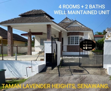 Well Maintained!! 1 Storey Bungalow@Taman Lavender Heights,Senawang.