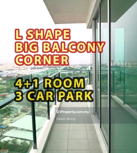 Corner Big L Shape Balcony/ 3carpark/ 5room/ 4aircond/ The Zizz