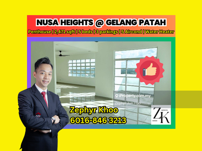 For Sale Nusa Heights Penthouse @ Gelang Patah Partially Furnished