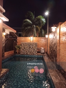 Freehold Bumi Lot Bungalow with Swimming Pool nr Paya Rumput Melaka
