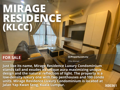 Mirage Residence KLCC For Sale