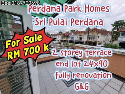 Taman Sri Pulai Perdana Skudai Perdana Park Home G&G 2 Storey 24x90 end lot fully renovated