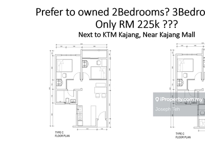 F/H 2-3rooms Residence 200mtr Covered walkway to KTM Kajang, Bangi