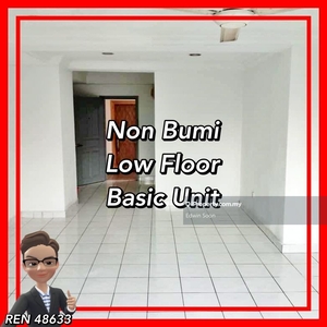 Non bumi / Fully furnished / Low floor / Basic unit