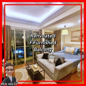 Renovated / Fully furnished / Balcony / Non bumi