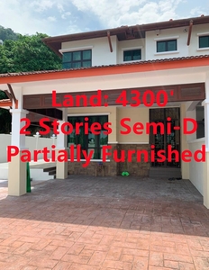 Changkat Bukit Gambier - Land:4200' - 2 Stories Semi-D - Furnished