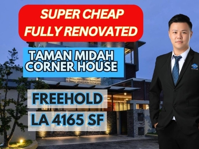 Super Cheap Corner Double Storey House Taman Midah For Sale