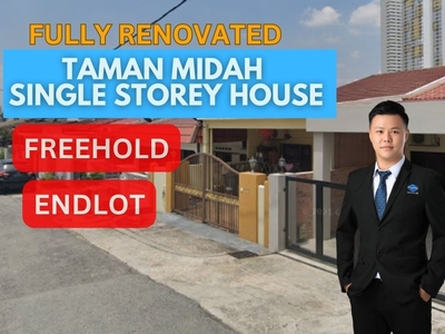 Super Cheap Fully Renovated Endlot Single Storey House For Sale