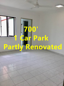 Taman Pekaka Block 33 - Partly Renovated - 700' - 1 Car Park