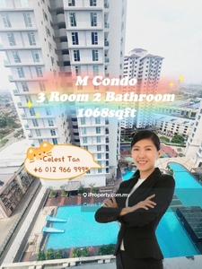 M Condo 1100sqft 3 Room 2 Bathroom Lakin
