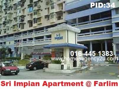 Ref:335, Sri Impian Apartment at Farlim nearby 4 Seasons, Market