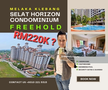 Vito Melaka Klebang Selat Horizon Condominium Freehold near to Town