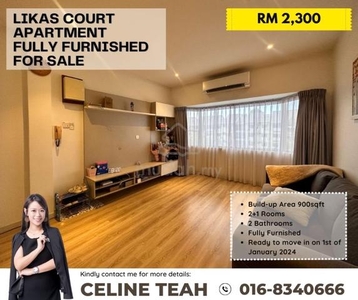 Likas Court Apartment | 2nd Floor | Fully Furnished | For Rent