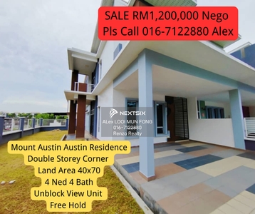 Mount Austin Austin Residence Double Storey Corner Lot For Sale Johor Bahru Setia Indah Desa Tebrau