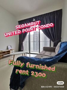 United point condo for rent, fully furnished, 2 carpark