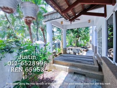 FULLY FURNISHED BALI STYLE 2.5 STOREY TERRACE CORNER LOT KAMPUNG LAPAN FOR RENT