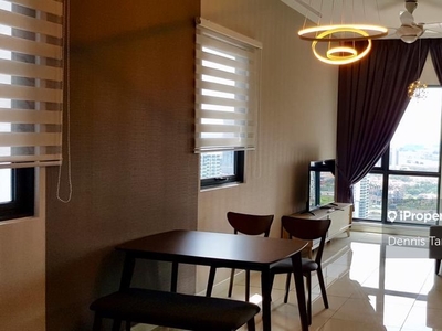Fully furnished Sunway High floor Condo near BRT station for rent