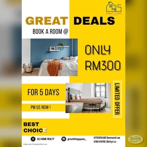 [ RM 300 Booking Fees ] ⭐Superb Comfy Master Room located at Johor Bahru, Johor