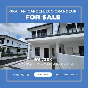 Graham Garden End Lot Terrace For Sale