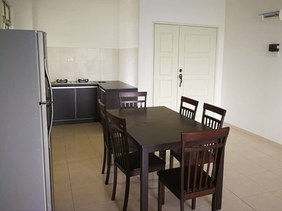 Fully Furnished Corner Unit Garden Villa Apartment, Senawang Complete Furniture