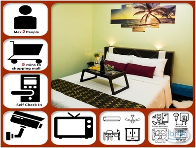 【Fully Furnished Room (Private Toilet)】at Pasir Gudang, Masai, Johor Bahru【Beside Mydin Mall & Bus Stop】