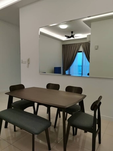 Fully furnished unit with three bedrooms.