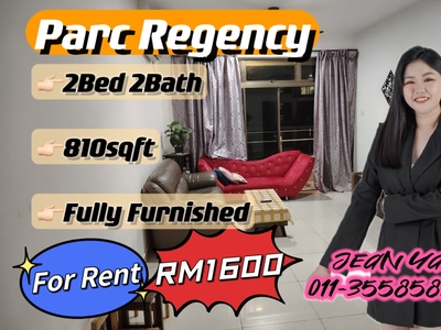 Parc Regency 2BR Fully Furnished High Floor