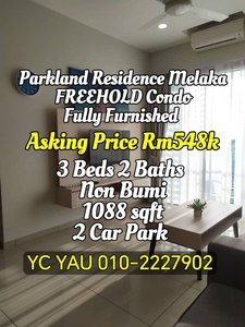 Parkland Residence Melaka Freehold Condo