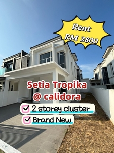 Setia Tropika @ Kempas @ Calidora 2 Storey Cluster Brand New