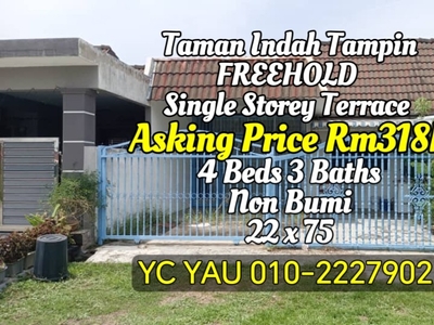 Taman Indah Tampin Freehold Single Storey Terrace