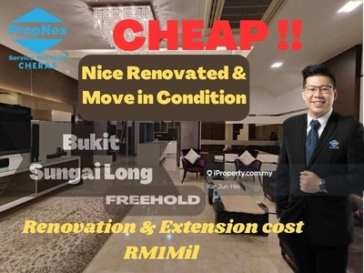 Cheap Nice Renovate 2 stry Semi D Bukit Sungai Long