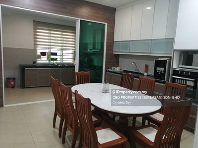 Corner fully furnished double storey in Sendayan - exclusive