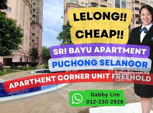 Lelong Super Cheap Apartment @ Sri Bayu Puchong Selangor