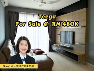 Teega Suite, Puteri Harbour high floor nice minimalist furnishing unit