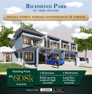 Brand New Double Storey Terrace Homes Miri By Pass (Richmond Park)