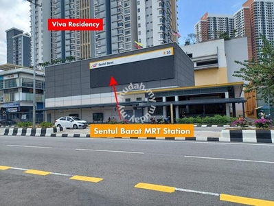 Doorstep to Sentul Barat MRT Station - Freehold Viva Residency Condo