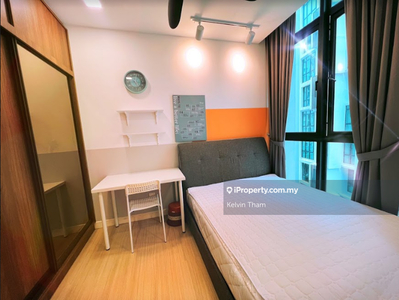 Free Utilities, Middle Room For Rent At H2o Residences Ara Damansara