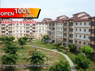 【100%Loan 】Tropika Apartment Bandar Bukit Tinggi,KLANG|850sf FreeHold