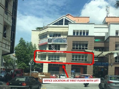 Conner Lot Office C/W Elegant ID Finishing at Damansara Perdana