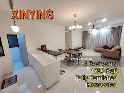 Fully Furnished & Renovated, 1290 sqft, 4 Bedrooms