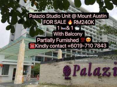 Palazio Apartment Studio Unit Partially Furnished @ Mount Austin