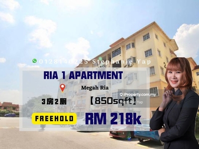Ria 1 Apartment, Megah Ria, 24hour Security, Below Market, Level 3