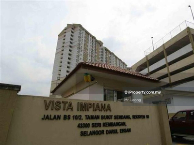 Save 24k, Vista Impiana Apartment, Taman Bukit Serdang, Seri Kembangan