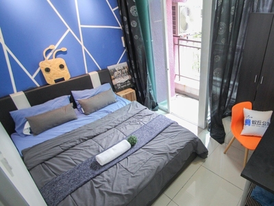 【Nice Balcony Room 】❗5 mins to LRT Fully Furnished✨Mix Gender Unit in Pacific Place