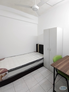 PM for Room Video 【Budget Single Room】8 Mins walk to MRT KD Room Fully Furnished Ready Move in